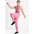 Conjunto Fitness Calça Legging Cintura Alta + Cropped Alcinha com Elásticos